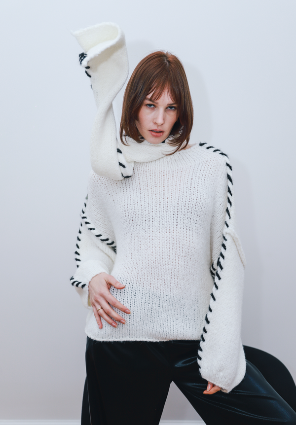 Knit Sweater & Scarf Set - SWINI