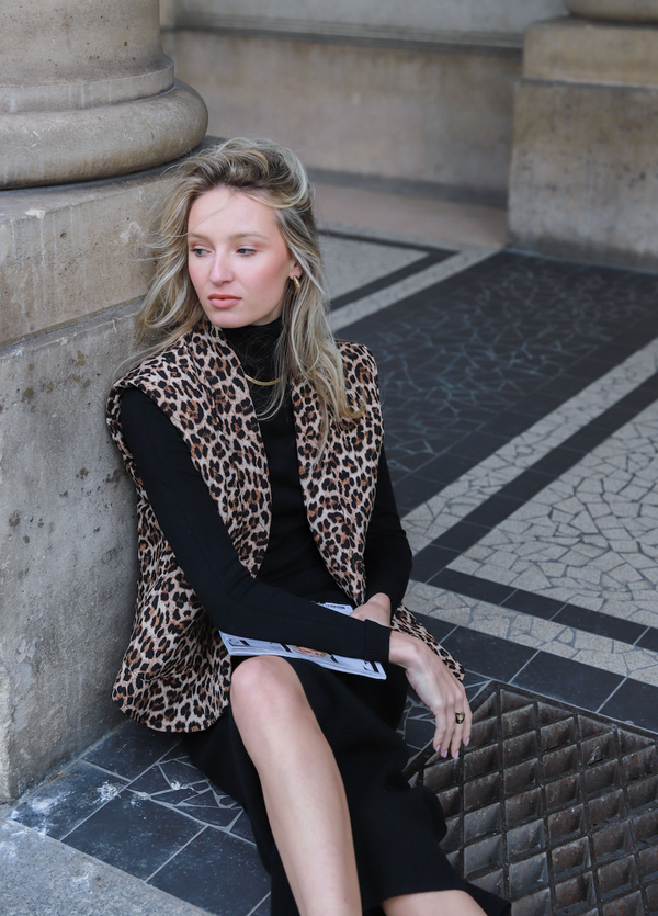 Leopard Quilted Gilet - GEPA